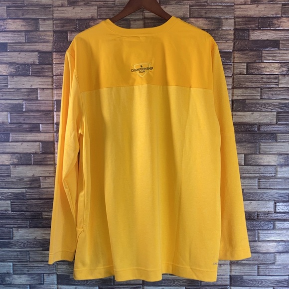 NWT Mens Gold Baylor Foundation XXL Nike Dri Fit LongSleeve Pullover - Picture 2 of 11